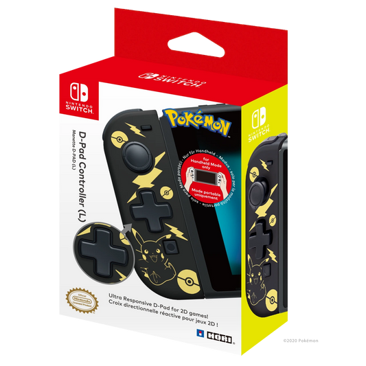 Switch Controller D-Pad Pikachu black/gold HORI