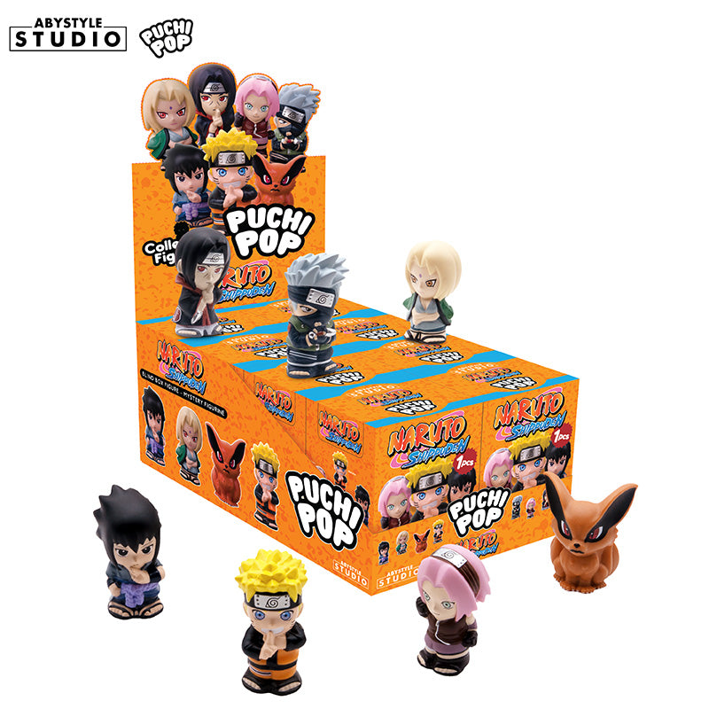 Abystyle Studio - NARUTO SHIPPUDEN - Figurine Puchipop Wave 1 Display (8 Pieces)