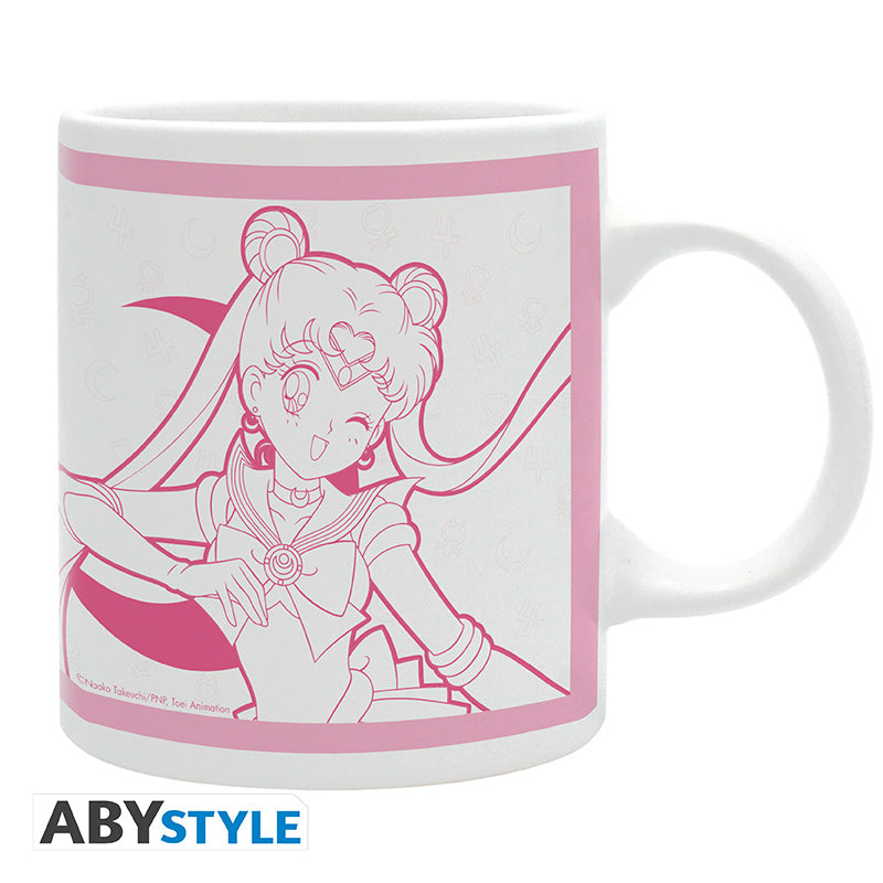 ABYstyle - SAILOR MOON - Mug - 320 ml - Sailor Moon&Luna- subli - with box Display (2 Pieces)