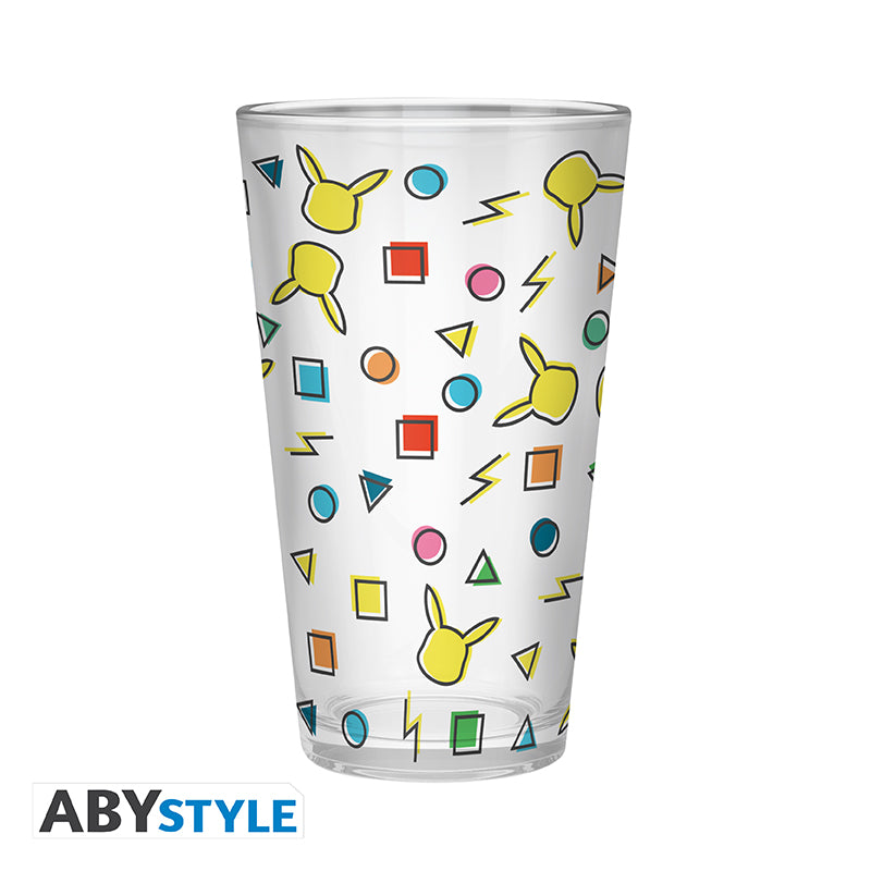 ABYstyle - POKEMON - Large Glass - 400ml - Pikachu pattern Display (2 Pieces)