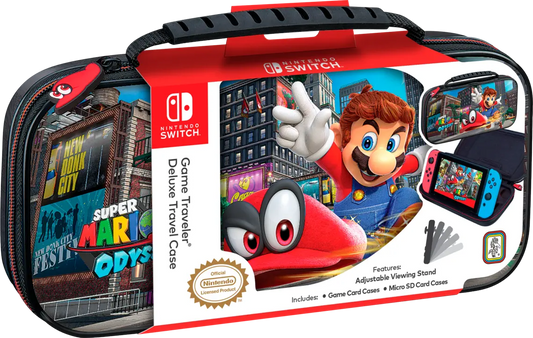 BIGBEN - Nintendo Switch - Transporttasche für die Nintendo Switch™ und Nintendo Switch Lite™ - Mehrfarbig / Super Mario Odyssey - NNS58