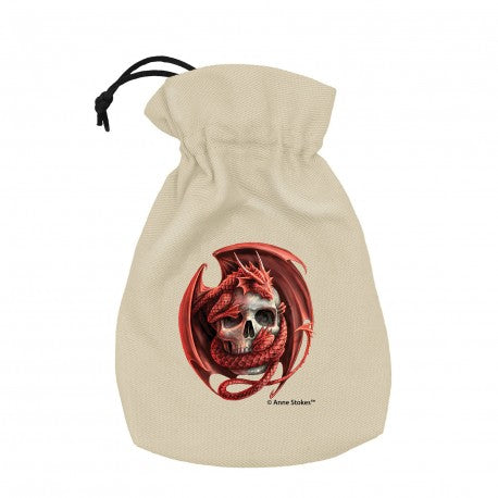 Q Workshop - Anne Stokes Dice Pouch: Skull Embrace
