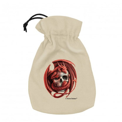Q Workshop - Anne Stokes Dice Pouch: Skull Embrace