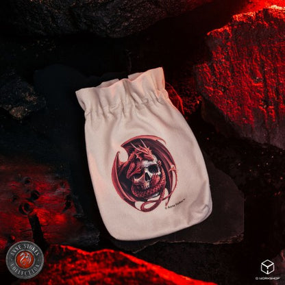 Q Workshop - Anne Stokes Dice Pouch: Skull Embrace