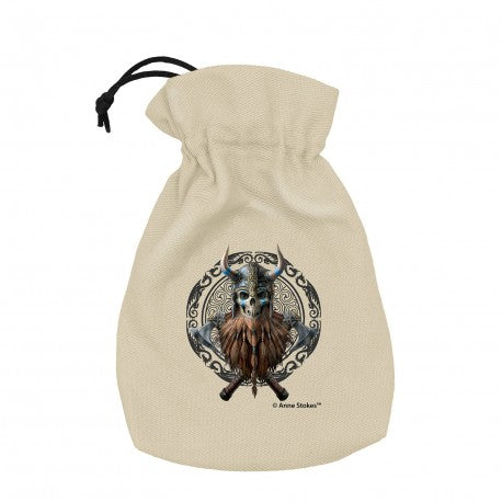 Q Workshop - Anne Stokes Dice Pouch: Viking Skull