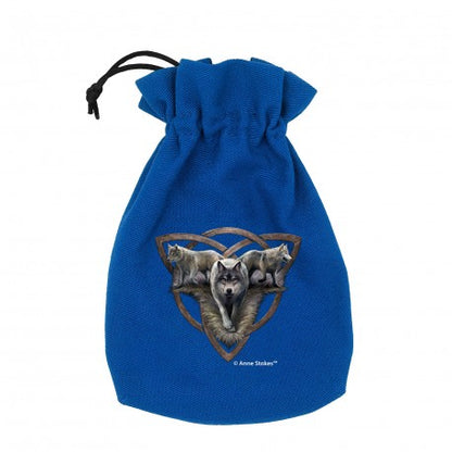 Q Workshop - Anne Stokes Dice Pouch: Wolf Trio