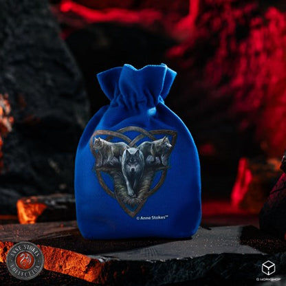 Q Workshop - Anne Stokes Dice Pouch: Wolf Trio