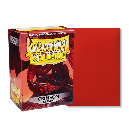 DS - Standard Sleeves: Crimson [Classic] (100 Sleeves)