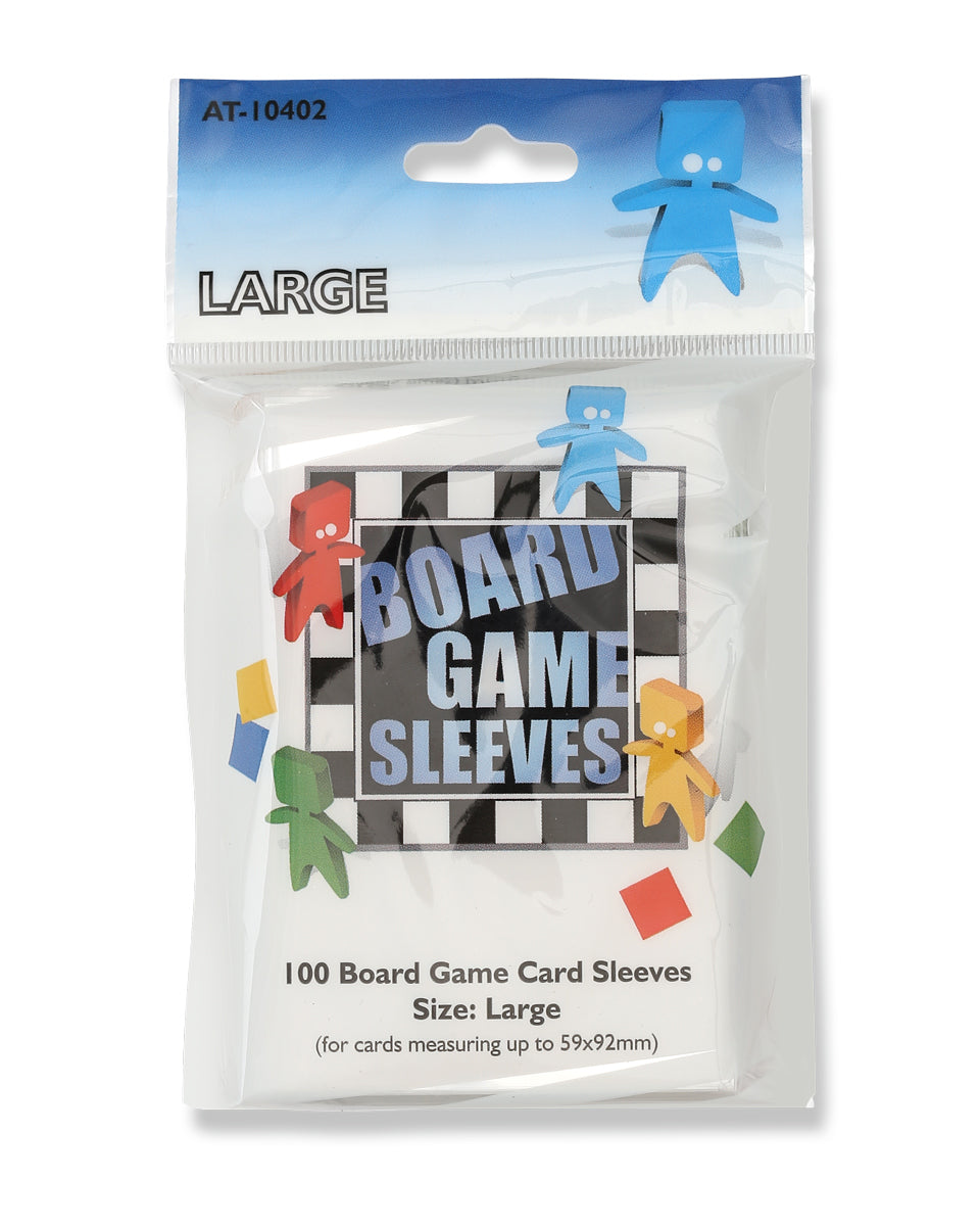AT - Board Games Sleeves Clear: 59x92mm [Large] (100 Sleeves)