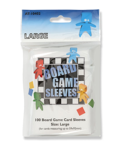 AT - Board Games Sleeves Clear: 59x92mm [Large] (100 Sleeves)