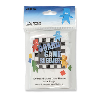 AT - Board Games Sleeves Clear: 59x92mm [Large] (100 Sleeves)