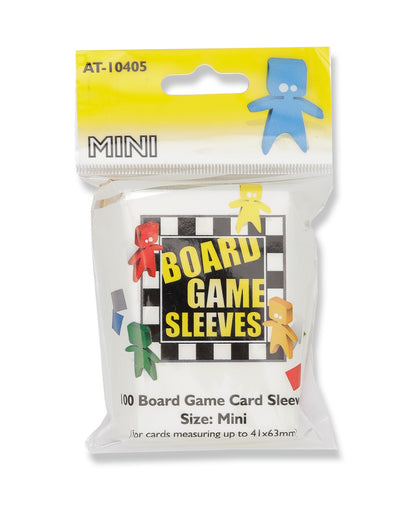 AT - Board Games Sleeves Clear: 41x63mm [Mini] (100 Sleeves)