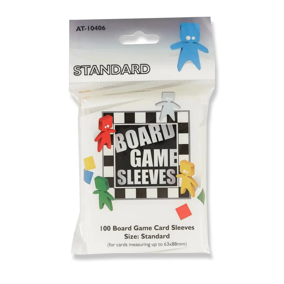 AT - Board Games Sleeves Clear: 63x88 mm [Standard] (100 Sleeves)