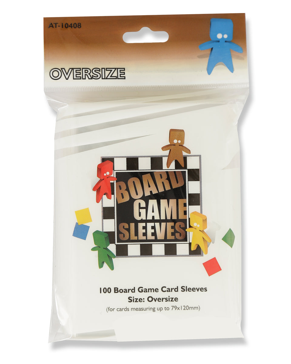 AT - Board Games Sleeves Clear: 82x124mm [Oversize] (100 Sleeves)