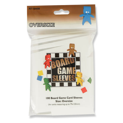 AT - Board Games Sleeves Clear: 82x124mm [Oversize] (100 Sleeves)