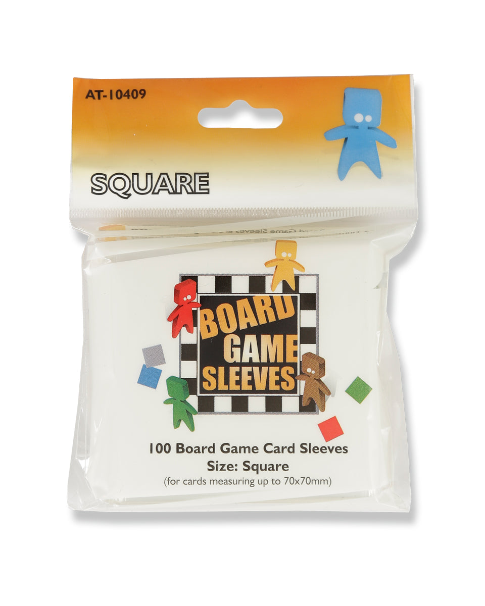 AT - Board Games Sleeves Clear: 69x69mm [Square] (100 Sleeves)