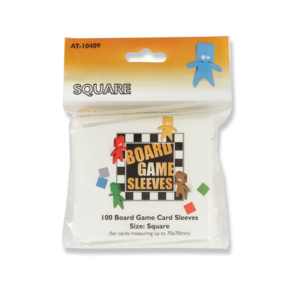 AT - Board Games Sleeves Clear: 69x69mm [Square] (100 Sleeves)