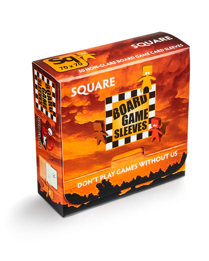 AT - Board Games Sleeves Non-Glare: 69x69mm [Square] (50 Sleeves)