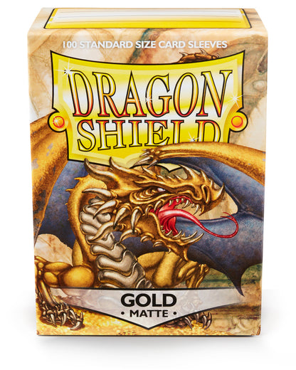 DS - Standard Sleeves: Gold [Matte] (100 Sleeves)