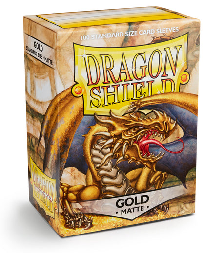 DS - Standard Sleeves: Gold [Matte] (100 Sleeves)