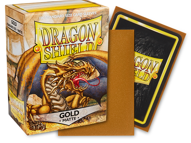 DS - Standard Sleeves: Gold [Matte] (100 Sleeves)