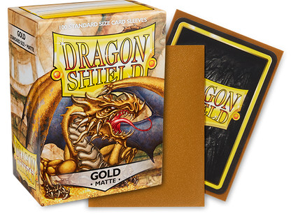 DS - Standard Sleeves: Gold [Matte] (100 Sleeves)