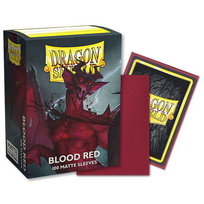 DS - Standard Sleeves: Blood Red [Matte] (100 Sleeves)