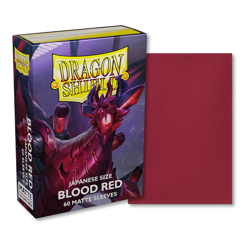 DS - Japanese Sleeves: Blood Red [Matte] (60 Sleeves)