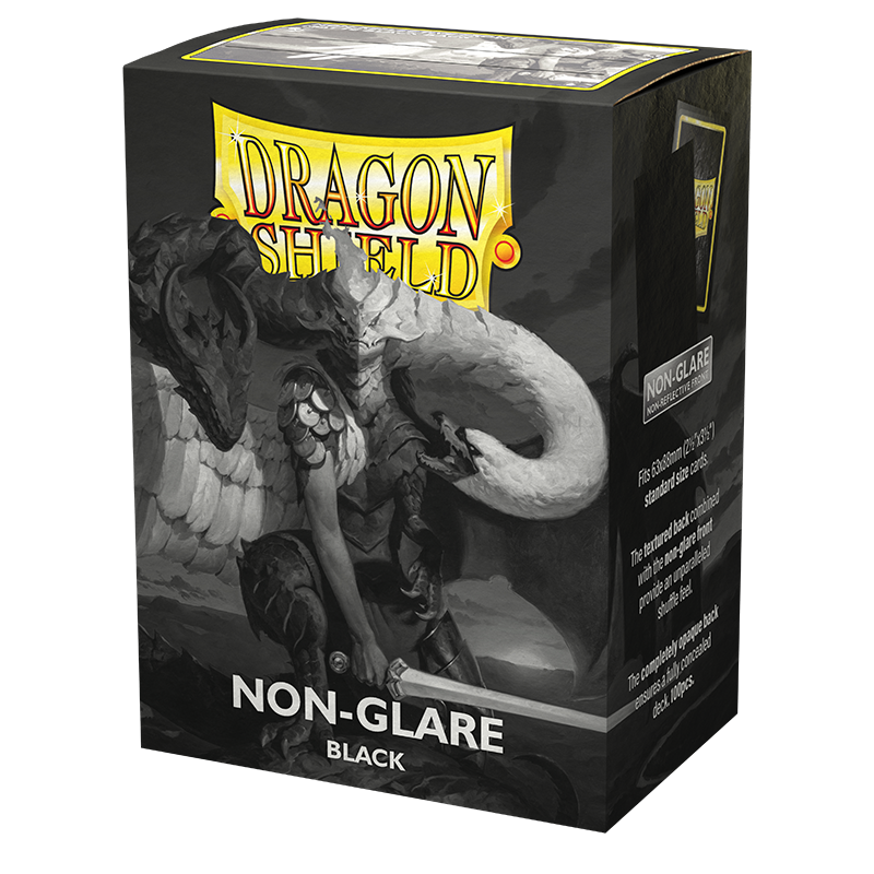 DS - Standard Sleeves: Non-Glare Black V2 [Matte] (100 Sleeves)