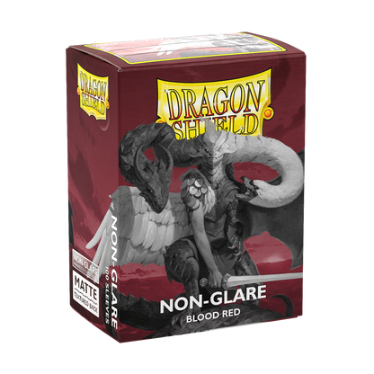 DS - Standard Sleeves: Non-Glare Blood Red [Matte] (100 Sleeves)
