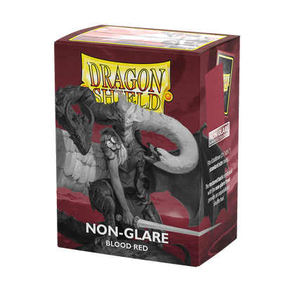 DS - Standard Sleeves: Non-Glare Blood Red [Matte] (100 Sleeves)