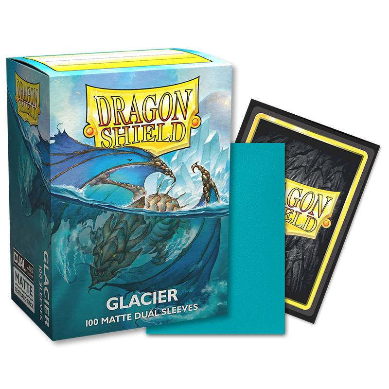 DS - Standard Dual Sleeves: Glacier [Matte] (100 Sleeves)