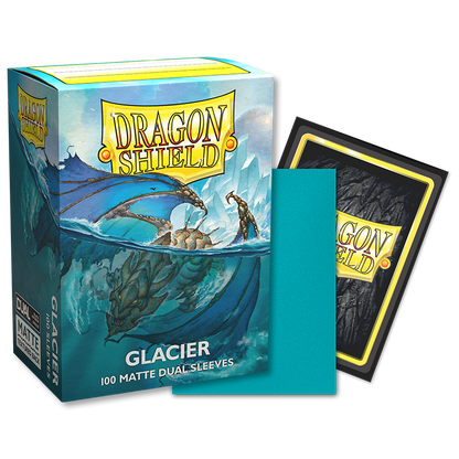 DS - Standard Dual Sleeves: Glacier [Matte] (100 Sleeves)