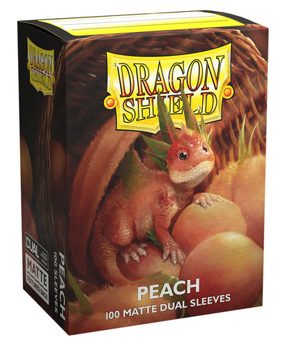 DS - Standard Dual Sleeves: Peach [Matte] (100 Sleeves)