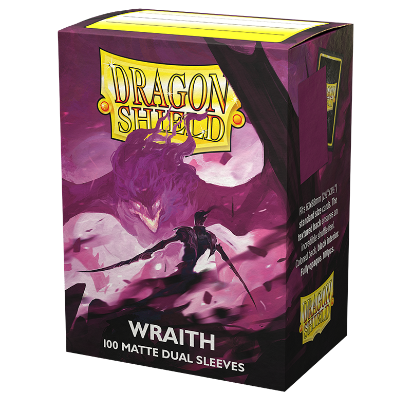 DS - Standard Dual Sleeves: Wraith [Matte] (100 Sleeves)