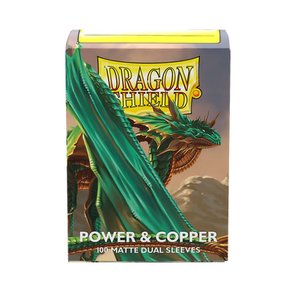 DS - Standard Dual Sleeves: Power & Copper [Matte] (100 Sleeves)