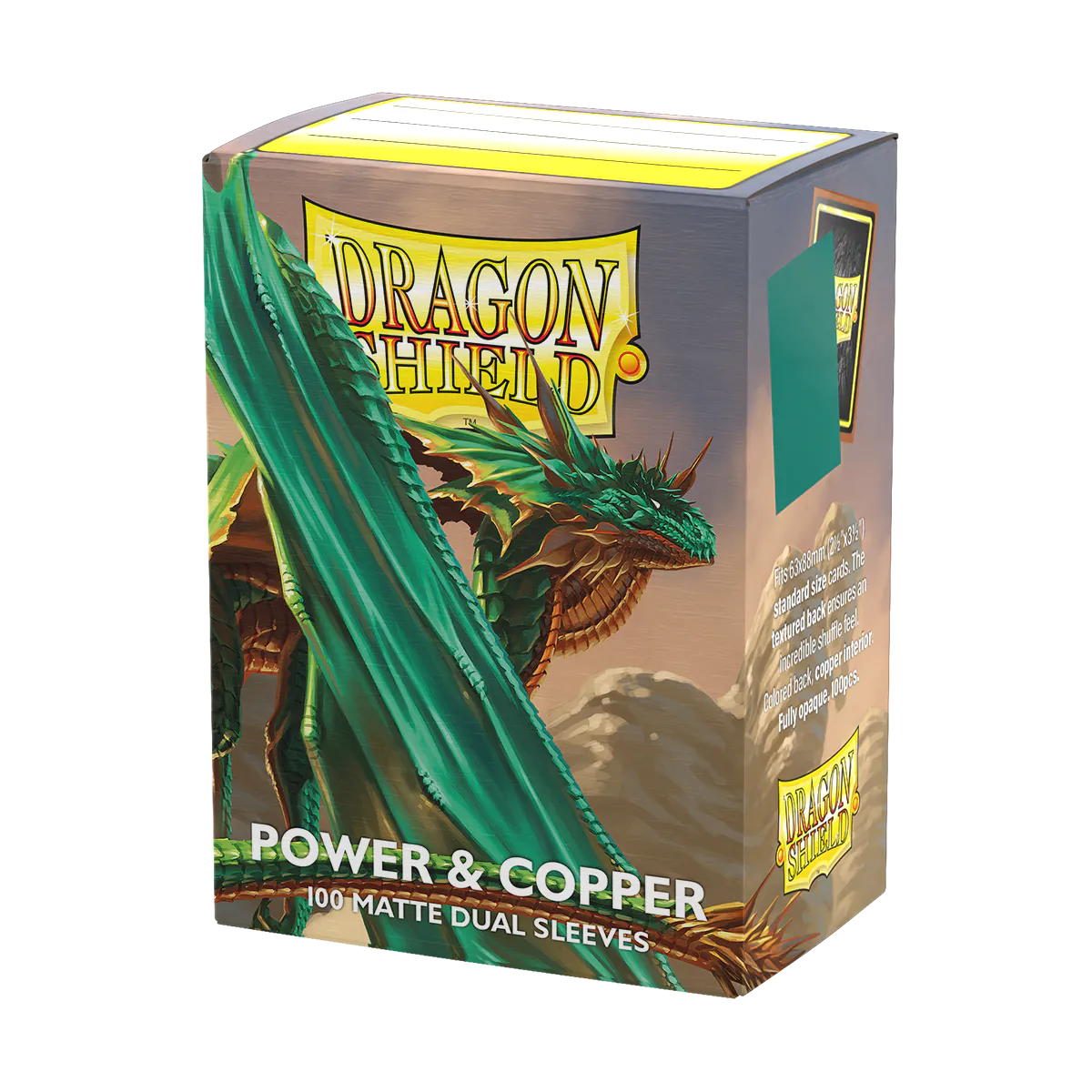DS - Standard Dual Sleeves: Power & Copper [Matte] (100 Sleeves)