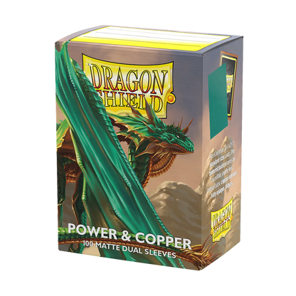 DS - Standard Dual Sleeves: Power & Copper [Matte] (100 Sleeves)