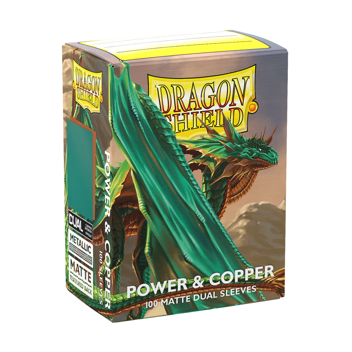 DS - Standard Dual Sleeves: Power & Copper [Matte] (100 Sleeves)