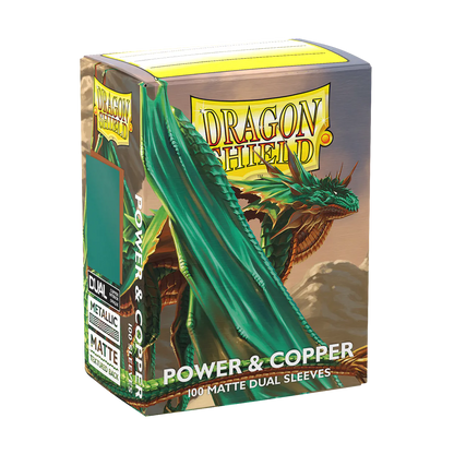 DS - Standard Dual Sleeves: Power & Copper [Matte] (100 Sleeves)