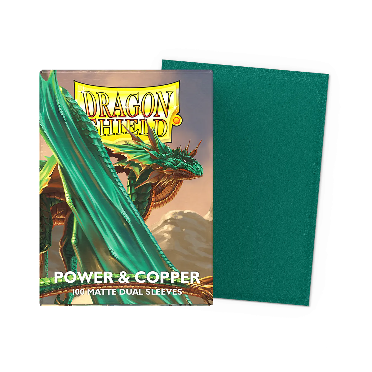 DS - Standard Dual Sleeves: Power & Copper [Matte] (100 Sleeves)
