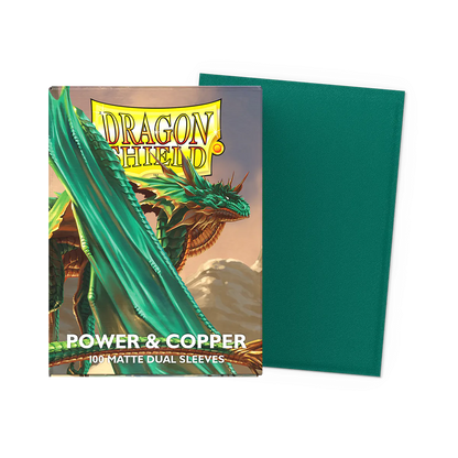 DS - Standard Dual Sleeves: Power & Copper [Matte] (100 Sleeves)