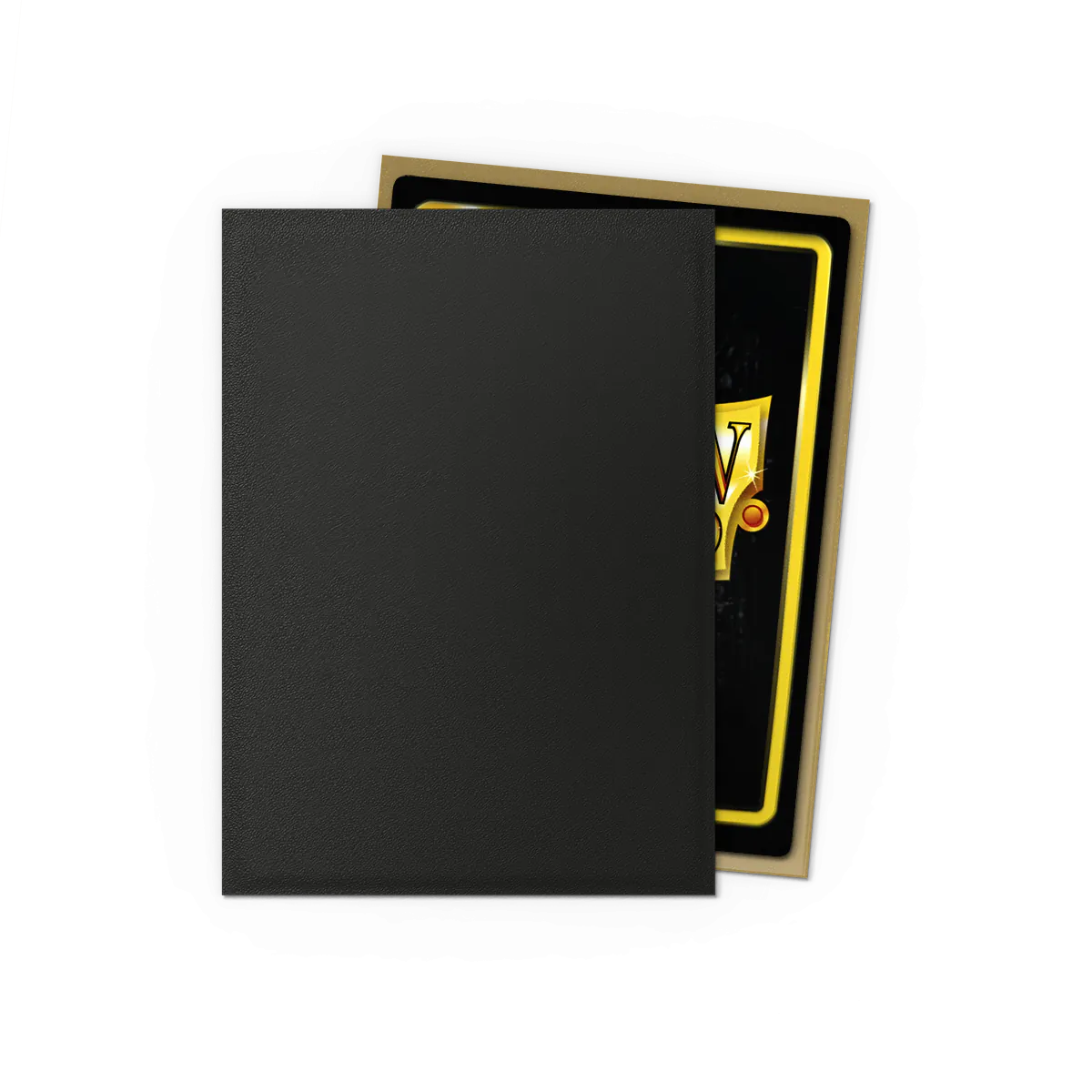 DS - Standard Dual Sleeves: Black & Gold [Matte] (100 Sleeves)
