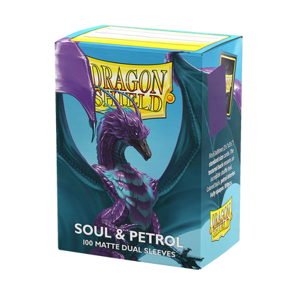 DS - Standard Dual Sleeves: Soul & Petrol [Matte] (100 Sleeves)