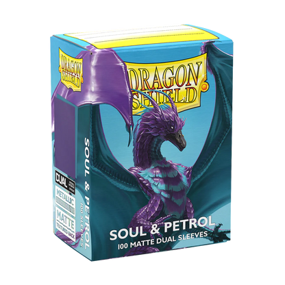 DS - Standard Dual Sleeves: Soul & Petrol [Matte] (100 Sleeves)