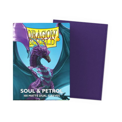 DS - Standard Dual Sleeves: Soul & Petrol [Matte] (100 Sleeves)