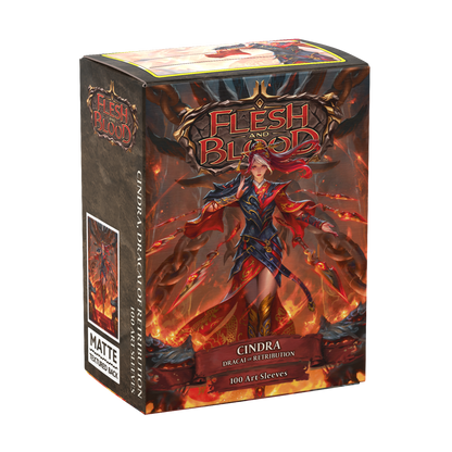 DS - Standard Licensed Art Sleeves: Flesh and Blood Cindra, Dracai of Retribution [Matte] (100 Sleeves)