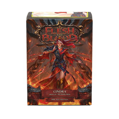 DS - Standard Licensed Art Sleeves: Flesh and Blood Cindra, Dracai of Retribution [Matte] (100 Sleeves)