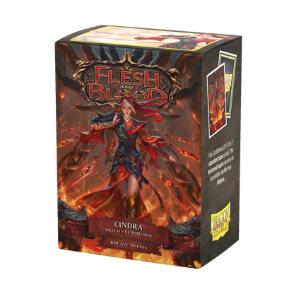 DS - Standard Licensed Art Sleeves: Flesh and Blood Cindra, Dracai of Retribution [Matte] (100 Sleeves)