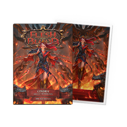 DS - Standard Licensed Art Sleeves: Flesh and Blood Cindra, Dracai of Retribution [Matte] (100 Sleeves)